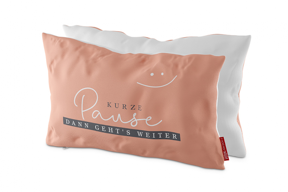 Kissen "Kurze Pause, dann geht es weiter" - Cosy Moments